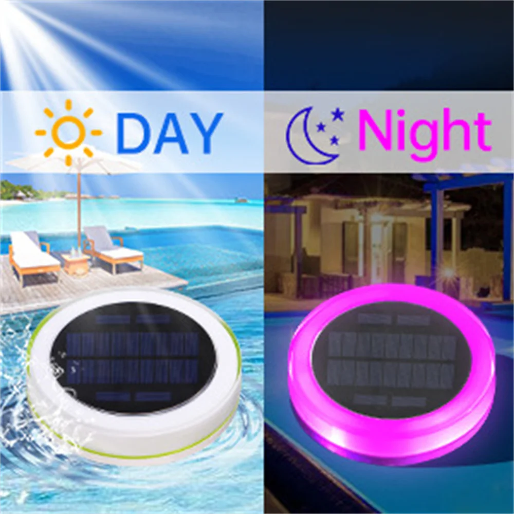 Imagem -03 - Luz Solar Flutuante para Piscina Ip68 à Prova Dágua Mudança de Cor Rgb Controle Remoto para Banheira Festa Fonte