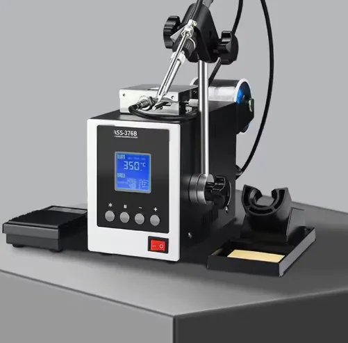 Digital Display Fully Automatic BGA Soldering Station 150W Foot Pedal Tin Feeding Welding Machine Professional Repair Tool Set
