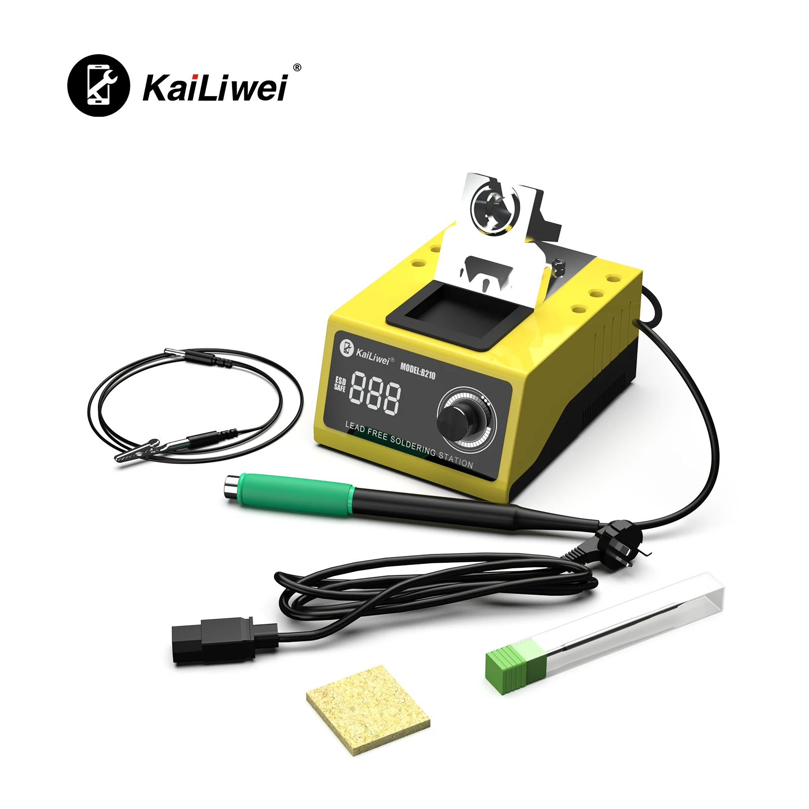 Kailiwei 85W B210 OLED Digital Adjustment Auto Sleep Electronic Repair Soldering Station 1s qu ick Heating With 210 Micro Weldin