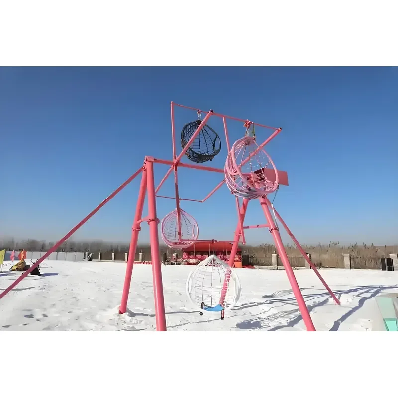 Amusement Park Rides Equipment Outdoor Carnival Park Unpower Rides Game Mini Unpowered Kiddie Ferris Wheel