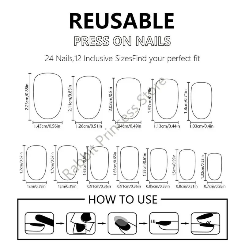 BX0F 24 ชิ้นกดบนเล็บรอบเล็บ Faux Comfort Fit Design Bows และ Dot Accents สำหรับงานปาร์ตี้และงานแต่งงานเล็บชุด