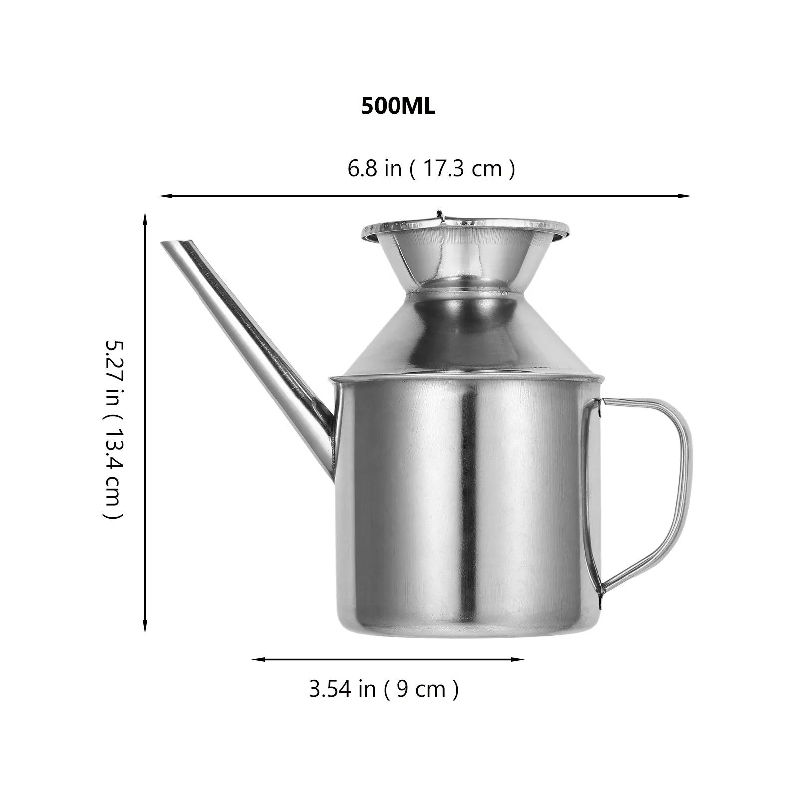 200Ml Stainless Steel Oil Container for Kitchen Soy Sauce Vinegar Dispenser Fresh Keeping Oil Storage Jar Multi Purpose Cooking view 5