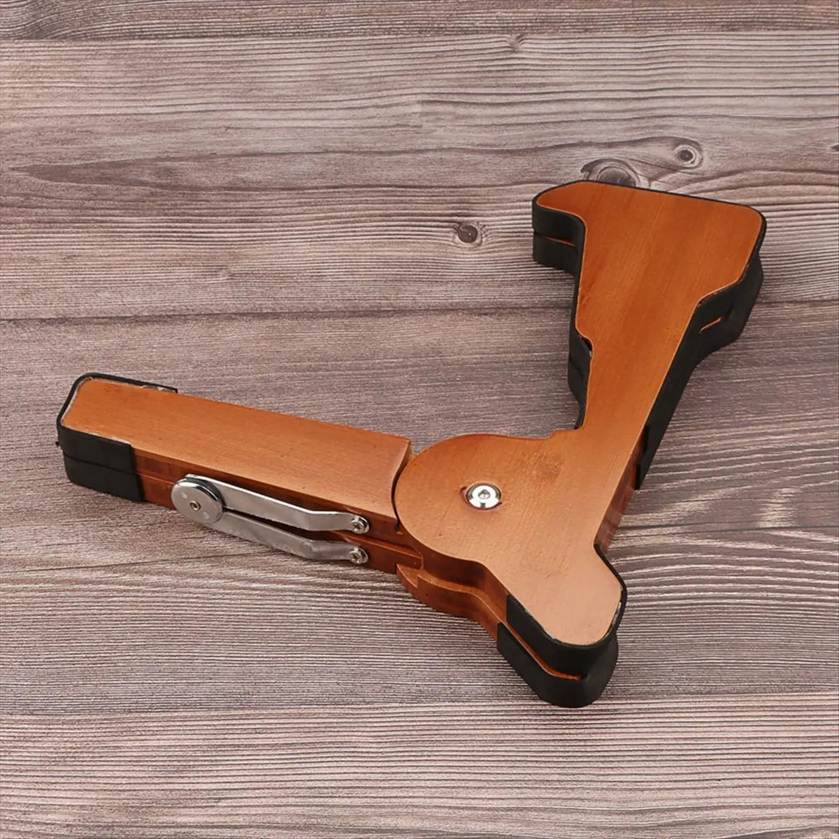 

XFDZ Folding Wooden Guitar Stand Holder Support Fit for Electric Guitar Acoustic Guitar Ukulele Bass