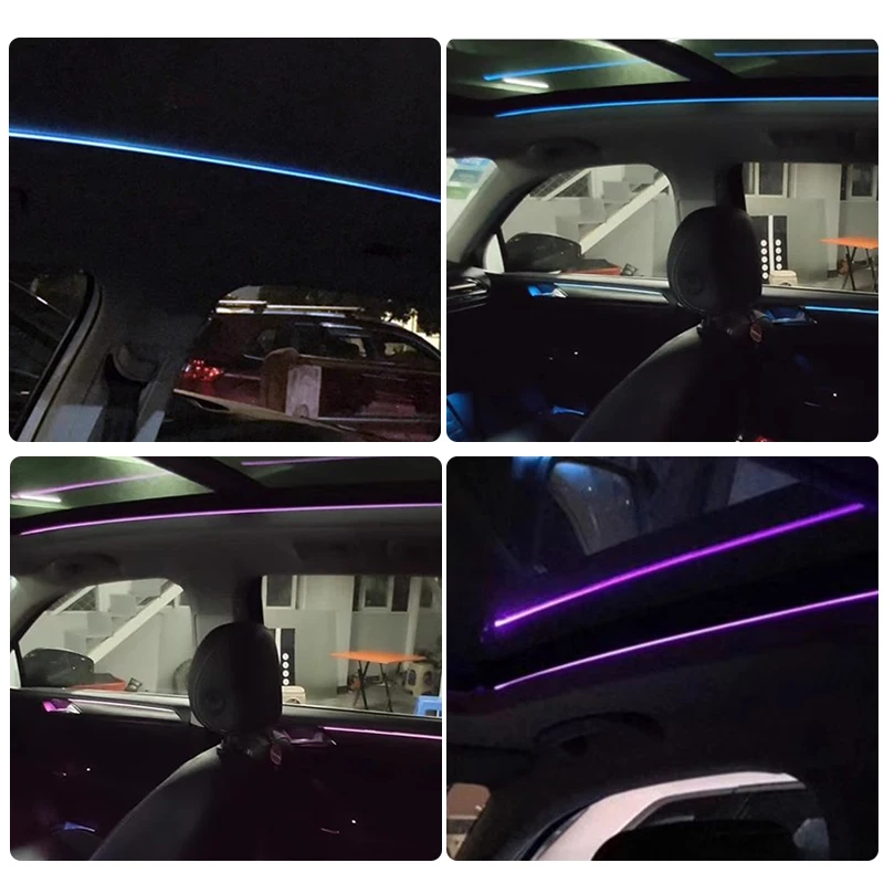 Car Led Skylight Atmosphere light For VW Tiguan MK2 Skoda Kodiaq Passat B8 Jetta 30 Colors Interior Ambient Strip Lights Strip