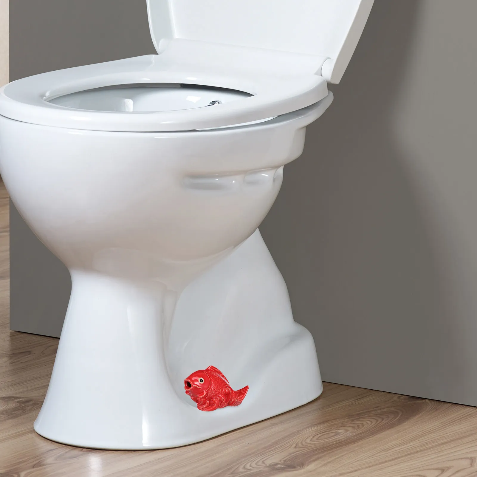 

2Pcs Carp Toilet Bolt Caps Ceramic Decorative Screw Covers for Bottom Toilet Cute Bathroom Accessories Fish Bolt Covers