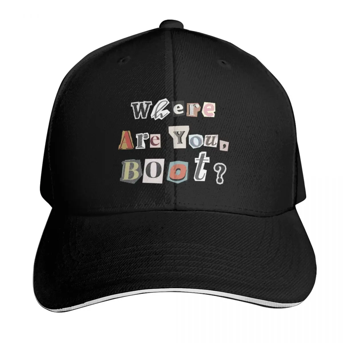 

Where are you, Boot Text graphic The Rookie Baseball Cap |-F-| Male hat fishing hat Woman Hats Men's