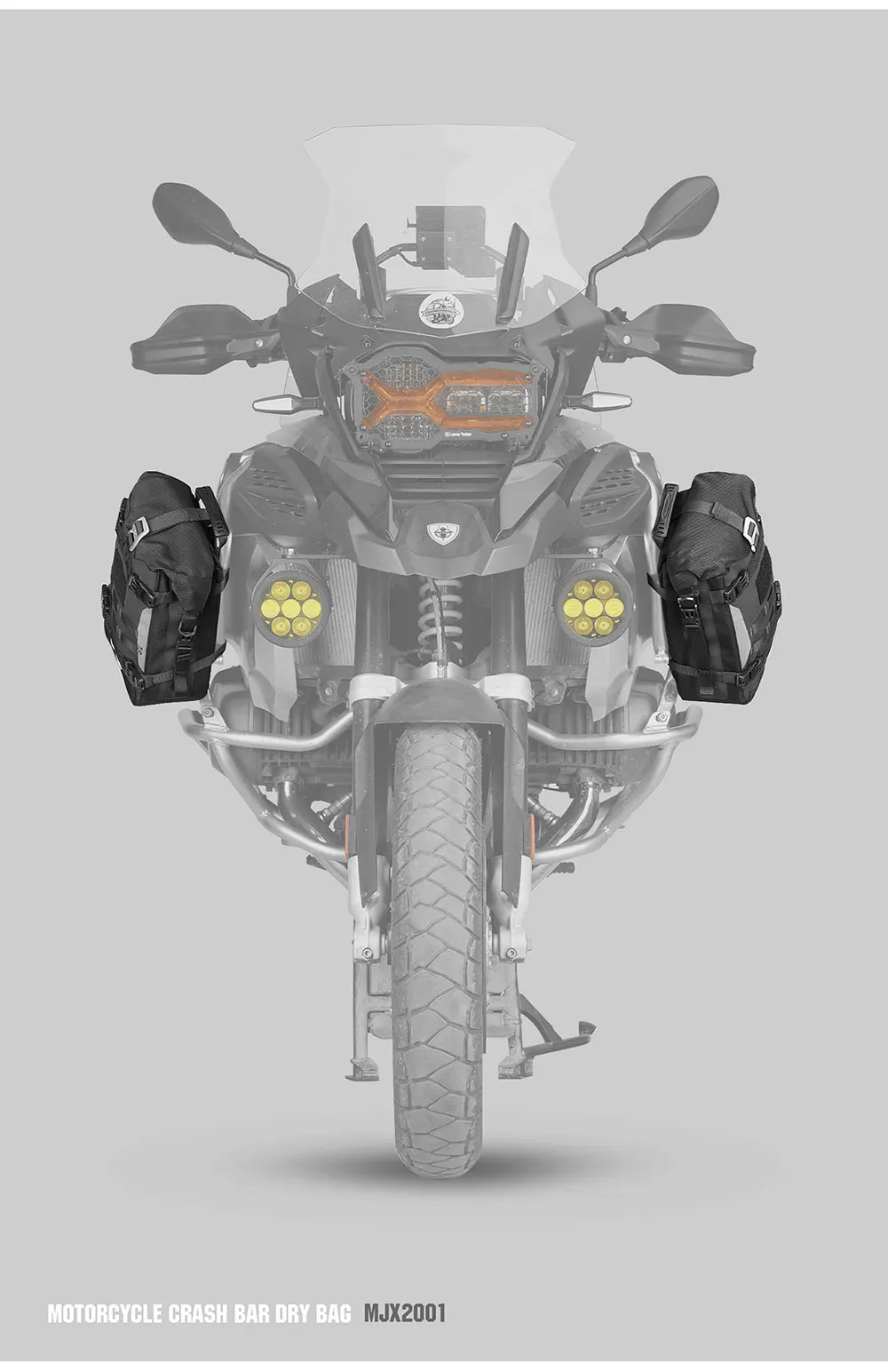 Rhinowalk Motorrad-Sturzbügeltasche, wasserdicht, 6 l, Aufbewahrungstasche mit innerer Stützplatte für Adv Mechanic Serie, Umhängetasche, Molle – Detail 15
