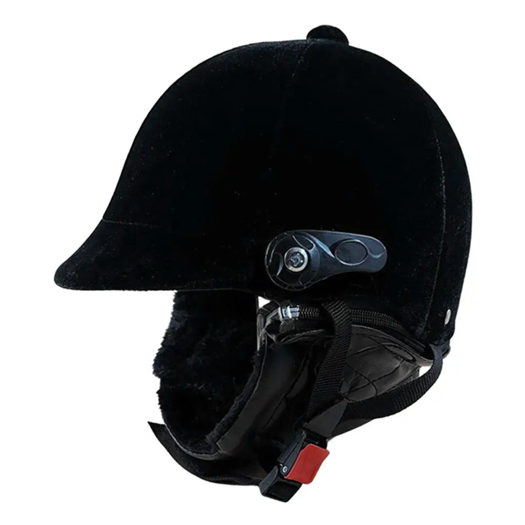 Adjustable Horse Riding Helmet ABS Plastic Ventilated Head Protective Hat Full Face Gear for Equestrian Activities