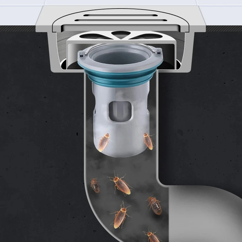 Universal Floor Drain Core Kitchen Sewer Anti-Insect Deodorant Water Stopper Bathroom Shower Washing Machine Round Siphon Plug