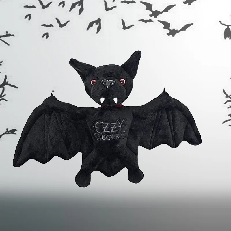 New 25cm Funny Ozzy Osbourne Bat Plush Toy Game Animation Surrounding High-Quality Children Birthday Gift All Saints' Day Gift image 3