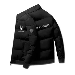 2024 abrigo Parker para hombre, abrigo de algodón con Logo de cabeza de tigre, chaqueta gruesa informal para hombre, moda de invierno Parker masculina inverno