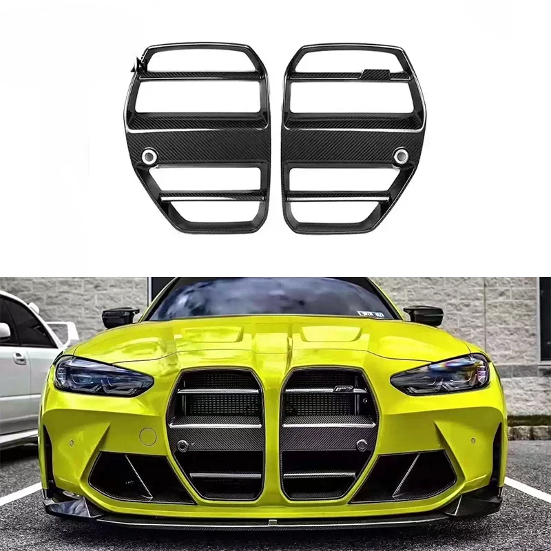 

Style Carbon Fiber G80 M3 Car Grille For BMW G8x G82 G83 M4 Competition Sport 2020+ Front Bumper Air Intake Grille