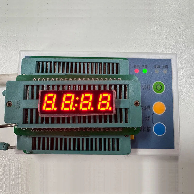 LED Digital Tube 2841AS Common Cathode 34 Dots Full Bright 32.2*10*6MM with Clock Dots 0.28 Inch 4 Digits