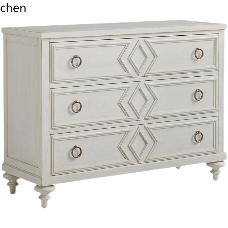 HTT simple bucket cabinet, bedroom three pumps, bedside storage, retro small storage bucket cabinet, locker