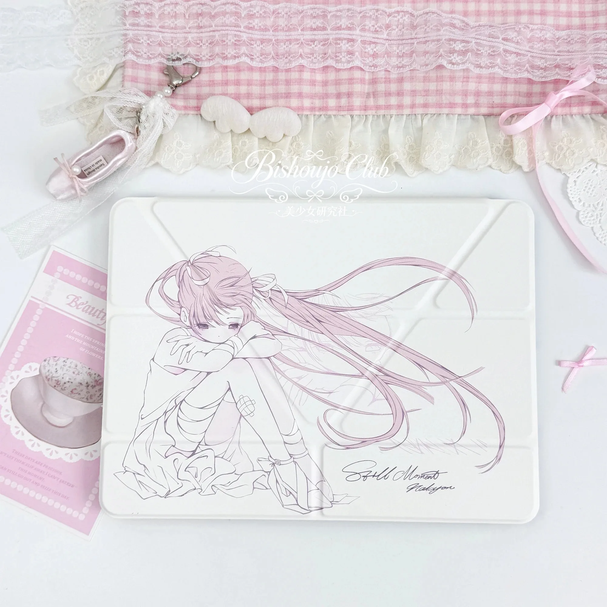 Long Hair Girl Anime Y-fold Flip Cover For iPad 10th 11th Gen 7/8/9 10.2'' Case For Air 4 5 6 7 11 Air 2 9.7 Pro 11 Mini 6 7