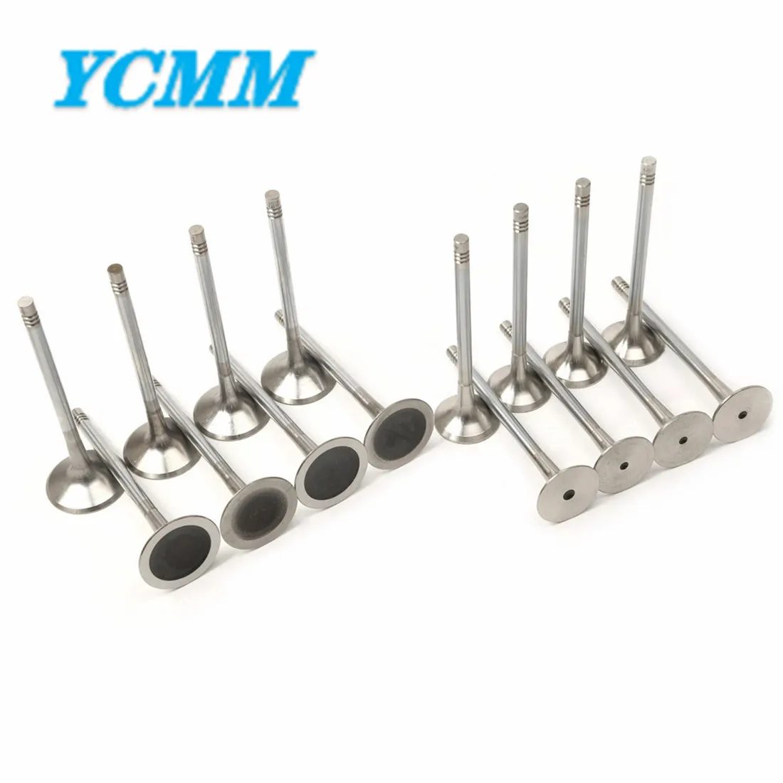 Car Intake and Exhaust Valves Set 6mm For Audi VW Skoda Seat EA888 MK2 1.8/2.0TFSI 06D109611H 06D109601M