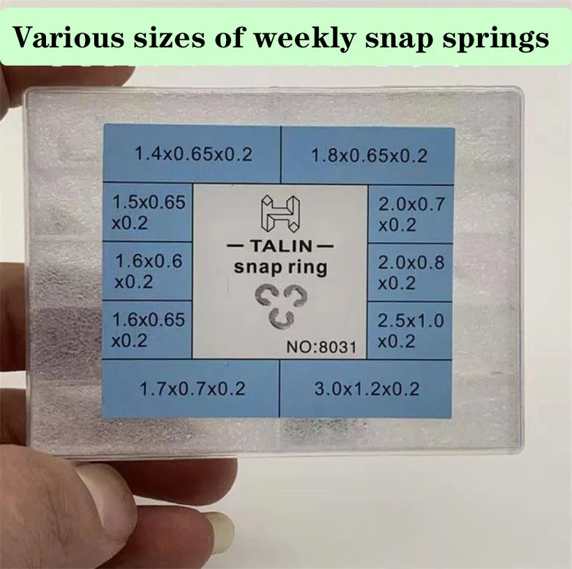 Watch Movement Accessories Various Sizes Weekly Snap Rings Calendar Snap Pins Fixed Cards Weekly Discs Pressure Plates Parts