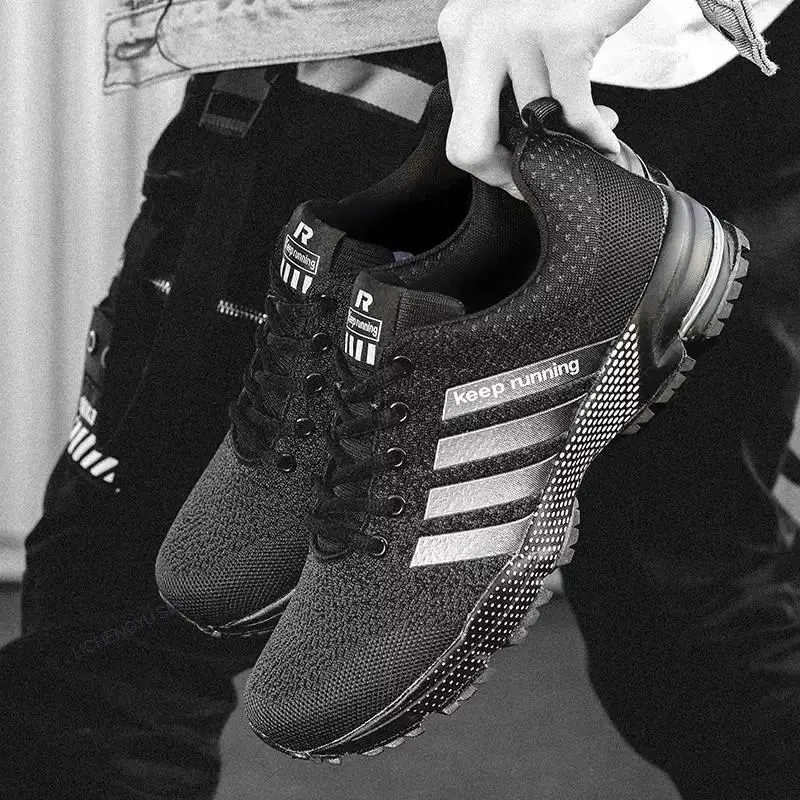 New Fashion Men Sports Shoes Trend Running Flat Casual Male Sneakers Breathable Leisure Non-slip Footwear Men Vulcanized Shoes