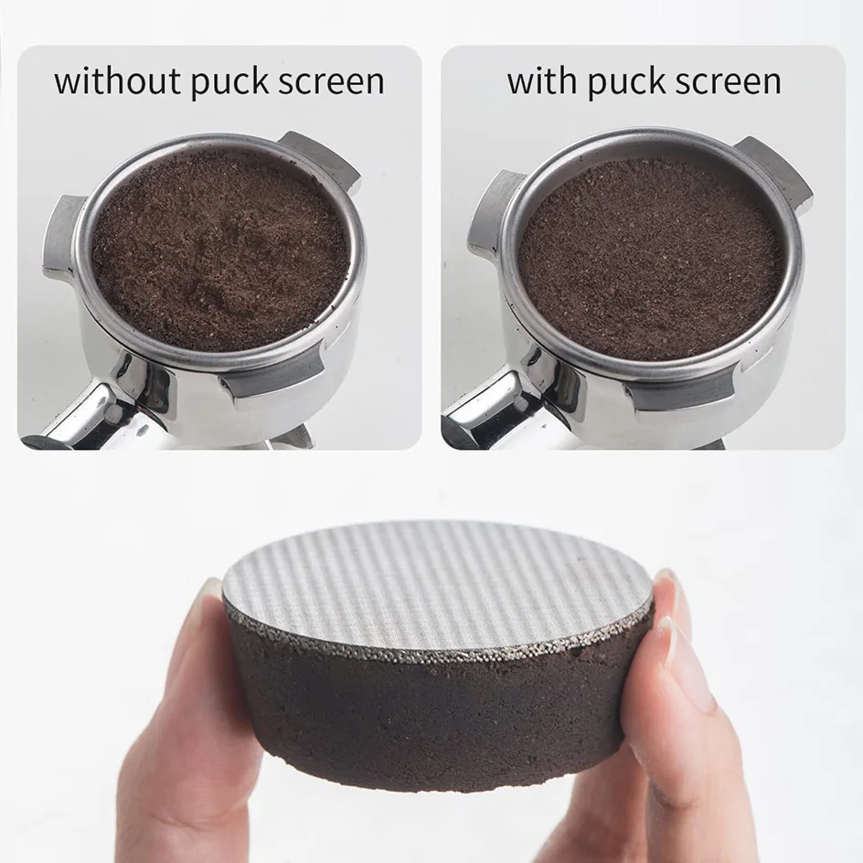 Coffee Puck Screen 51/53.5/58.5MM 316 Stainless Steel Portafilter Filter Plate Lower Shower Screen for Espresso Machine 150um