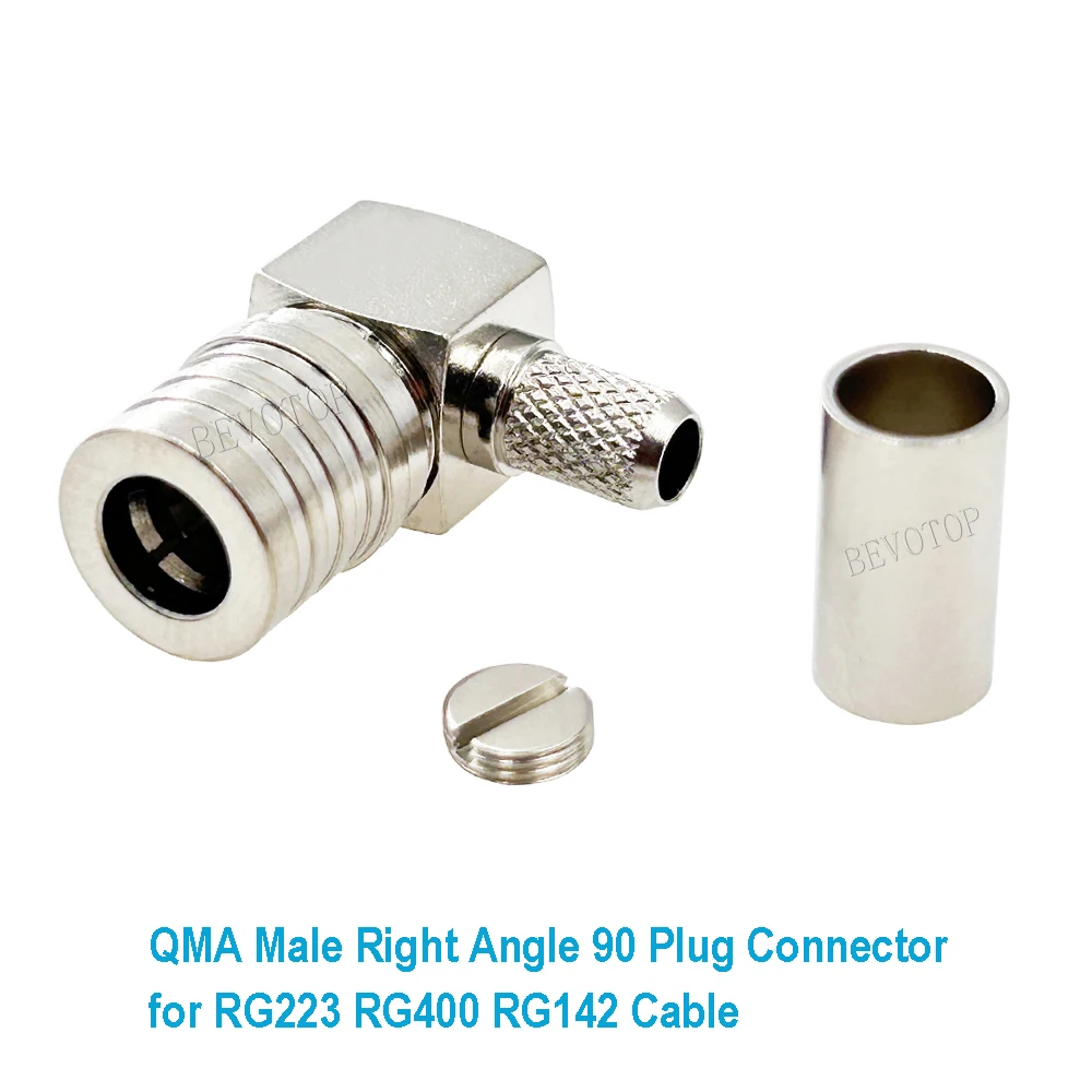 1PCS QMA Male/Female Plug Jack Connector 50Ohm 50-3 for RG-223 RG-142 RG-400 Cable BEVOTOP RG142 RG400 RG223 QMA Connector