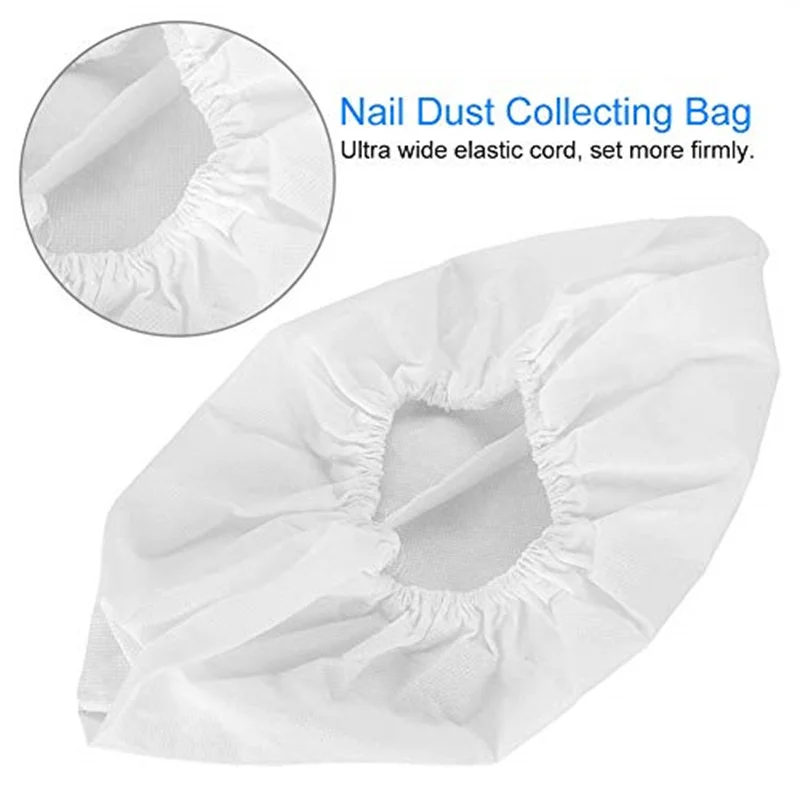 5/10pcs Nail Dust Collector Bag Non-woven Replacement Bags Large Size Reusable Manicure Art Dust Suction Machine Nail Art Tools