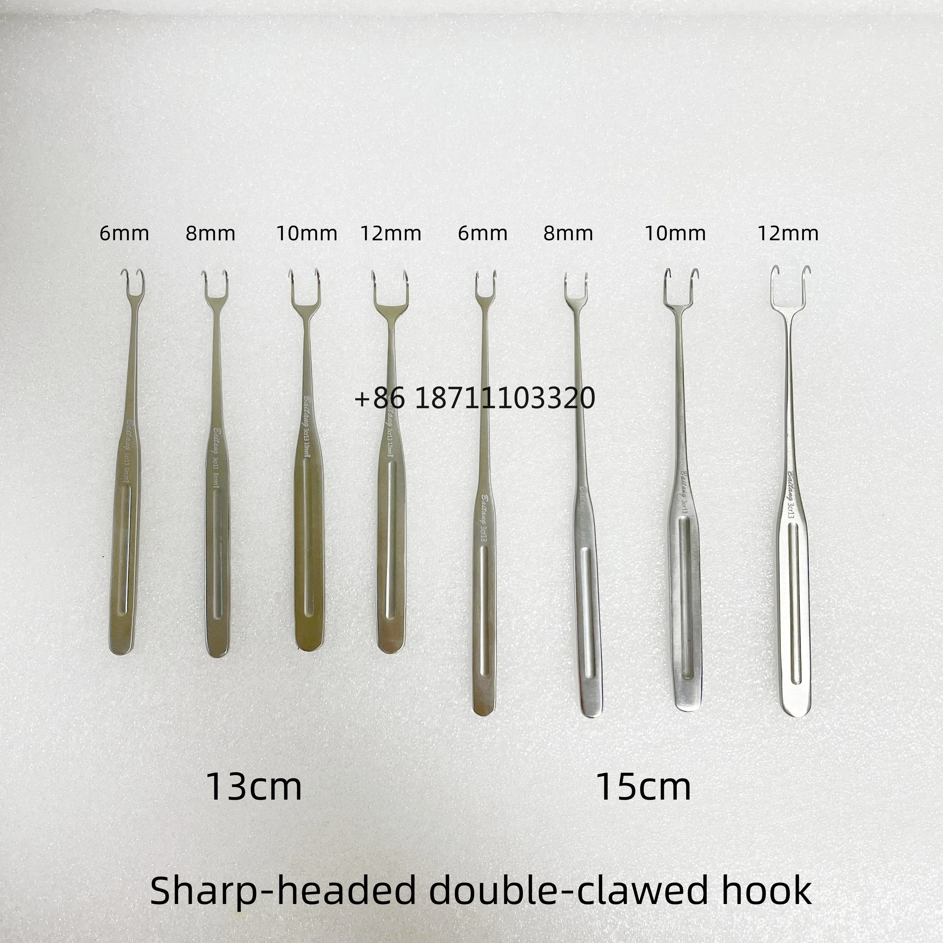Plastic Surgery Instruments Eyelids Pull Hook for Rhinoplasty and Nose Comprehensive  Blunt Head Sharp Head  Stainless Steel