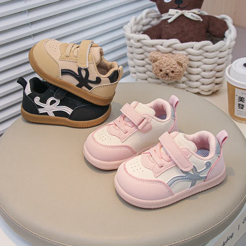 

Обувь для девочек. Детская прогулочная обувь. Осенние стили. Детская дышащая спортивная обувь на мягкой подошве. Детские кожаные кроссовки.