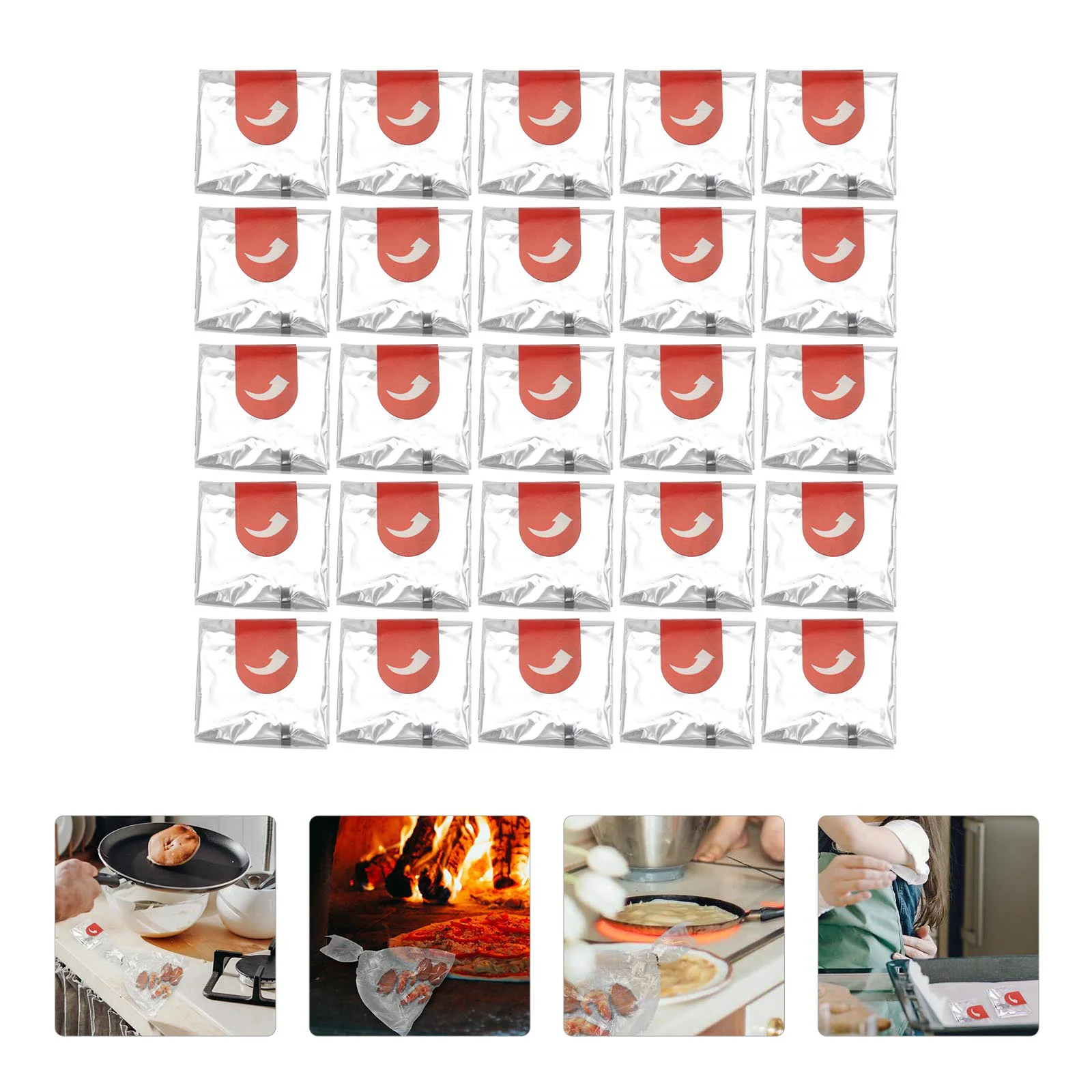 

100 Pcs Oven Bag Heat Resistant Grilling Baking Tool Cellophane Bags Roast Chicken Package Barbecue High Temperature