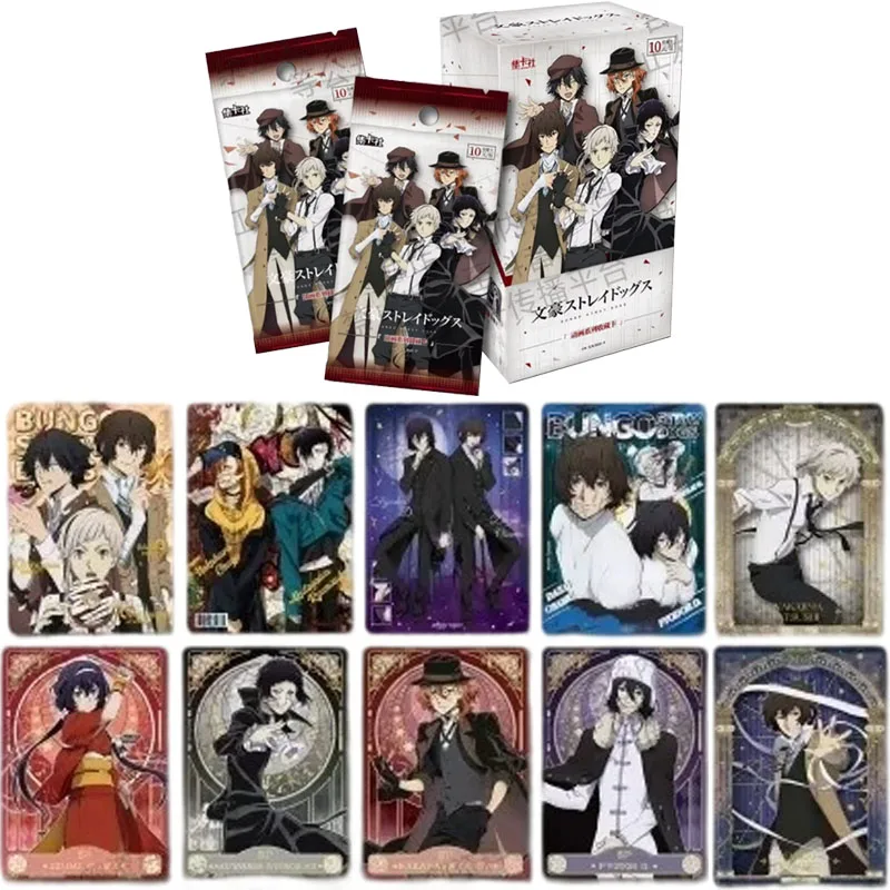 Genuine Bungo Stray Dogs Card Animated Series Collectible Commemorative Bungo Stray Dogs Cards Popular Comic Classic Series Card