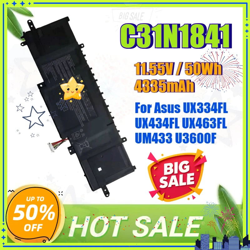 SWZY C31N1841 Laptop Battery for Asus UX433FAC UX434FLC UX433FLC UX434FQ Q427FL Q407IQ UM433DA UX333FAC UX334FL UX334FLC UX463FL