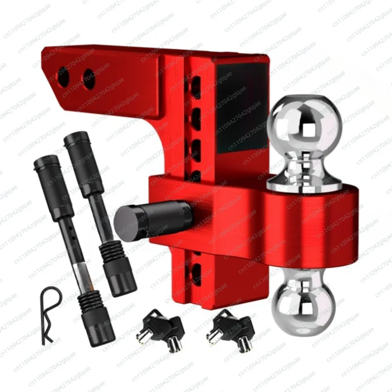 Adjustable Aluminum Trailer Hitch Ball Mount Tow Bar Double Ball 4 Inch 6 Inch for RV Camper Trailer