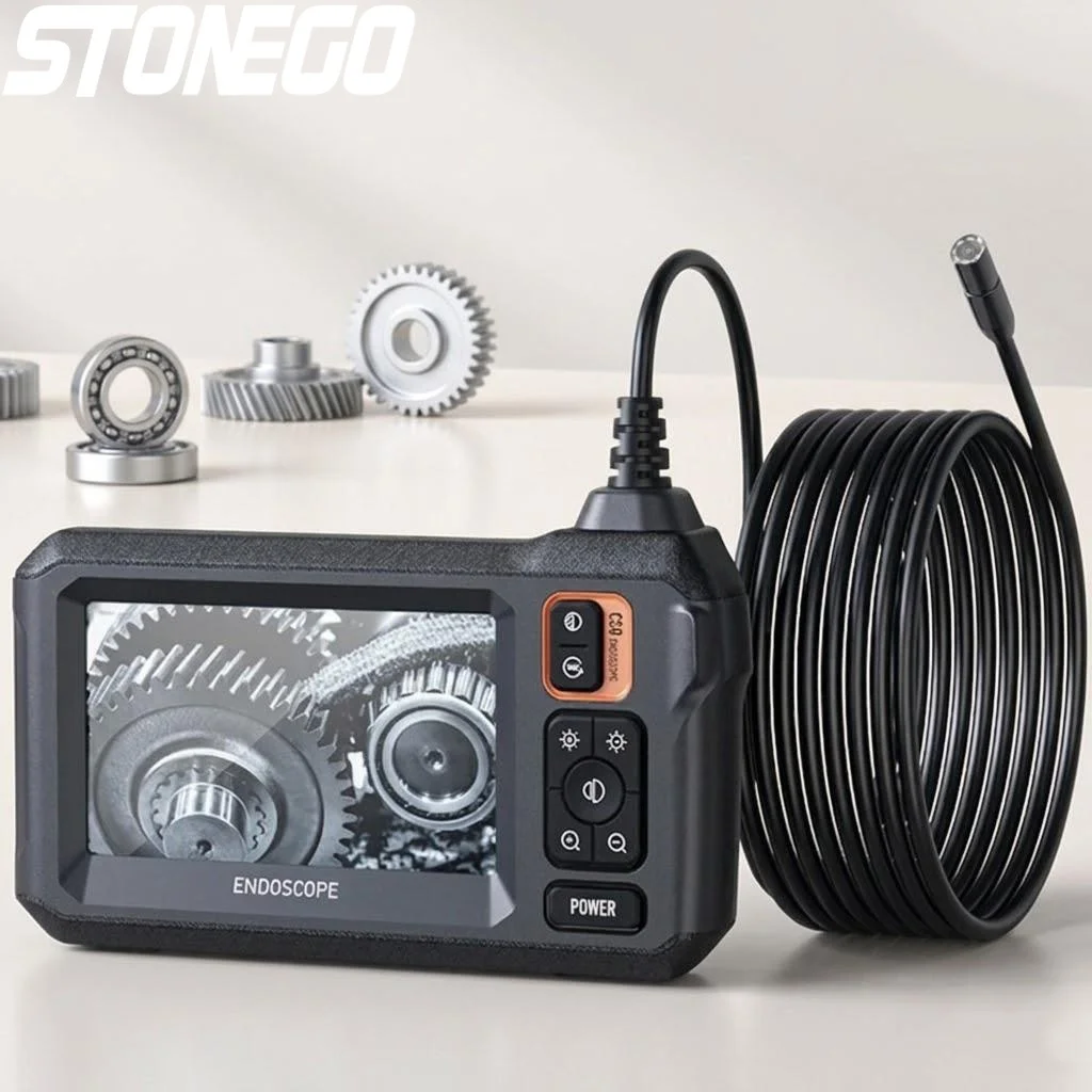 

1080P HD WiFi Endoscope with 43 Inch Display Dual Head and 1/5/10m Cable Options 2600mAh for Automotive Inspection Tools
