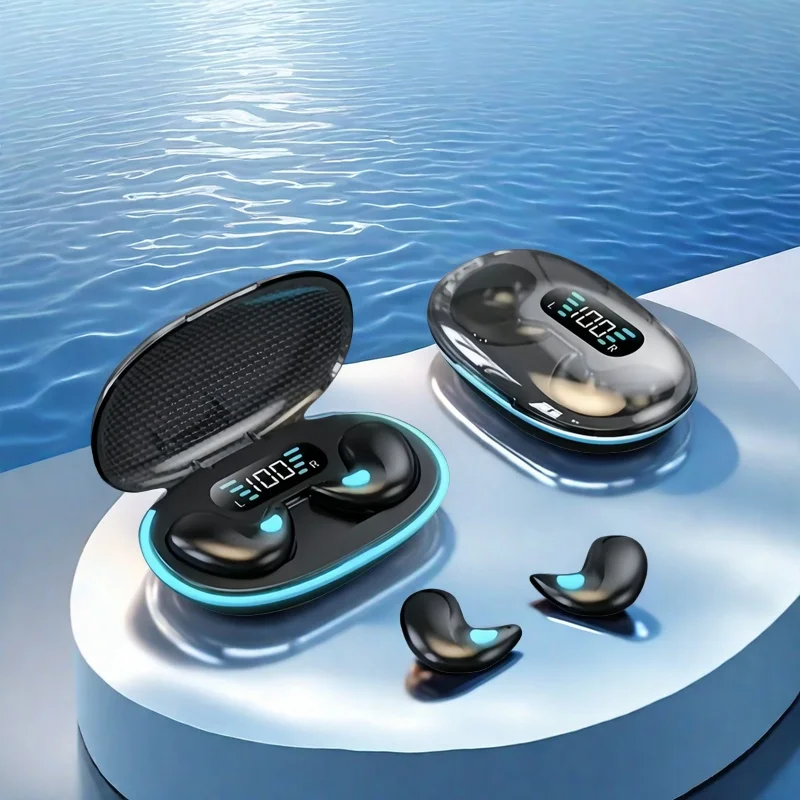 X55 سماعات أذن لاسلكية سماعات رأس للحد من الضوضاء لعبة رياضية للنوم سماعات أذن بلوتوث لجميع الهواتف الذكية