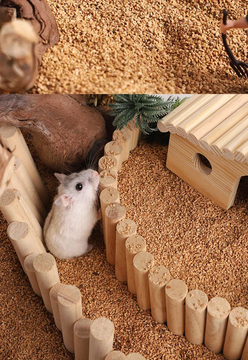 Staubfreies Walnuss-Sandbett, Deodorant-Streu für Hamster, Rutin-Hamster, Hühner, Syrische Hamster, Ratten, Nest, Landschaftsgestaltung für Kleintiere – Detail 12
