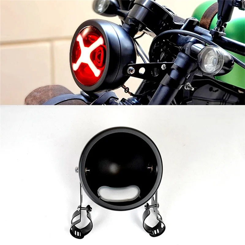 الرائدة حافة لسوزوكي متوافق 5.75 بوصة دراجة نارية العلوي الإسكان تصاعد قوس ل 5-3/4 بوصة المصباح #2