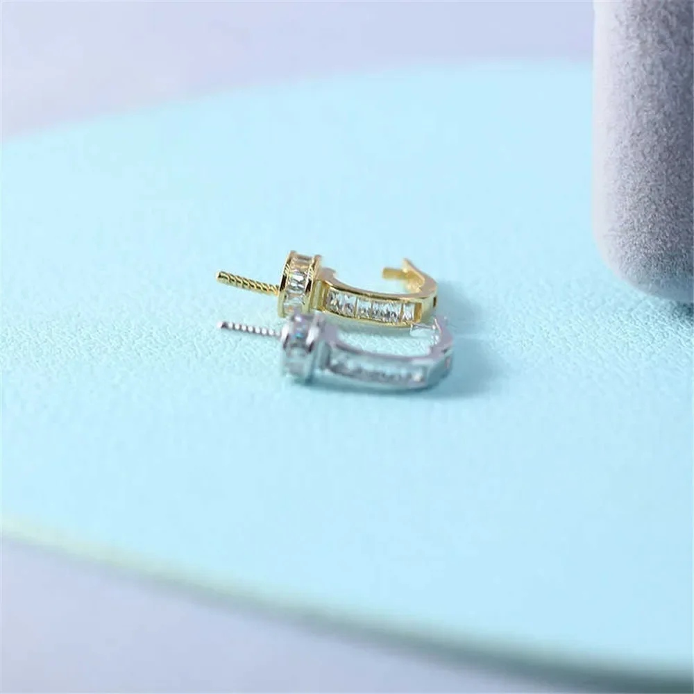 

S925 Sterling Silver Pearl Pendant Setting, DIY Empty Bezel Cup Jewelry Supplies for Craft Making, Hollow Prong Pendant Findings
