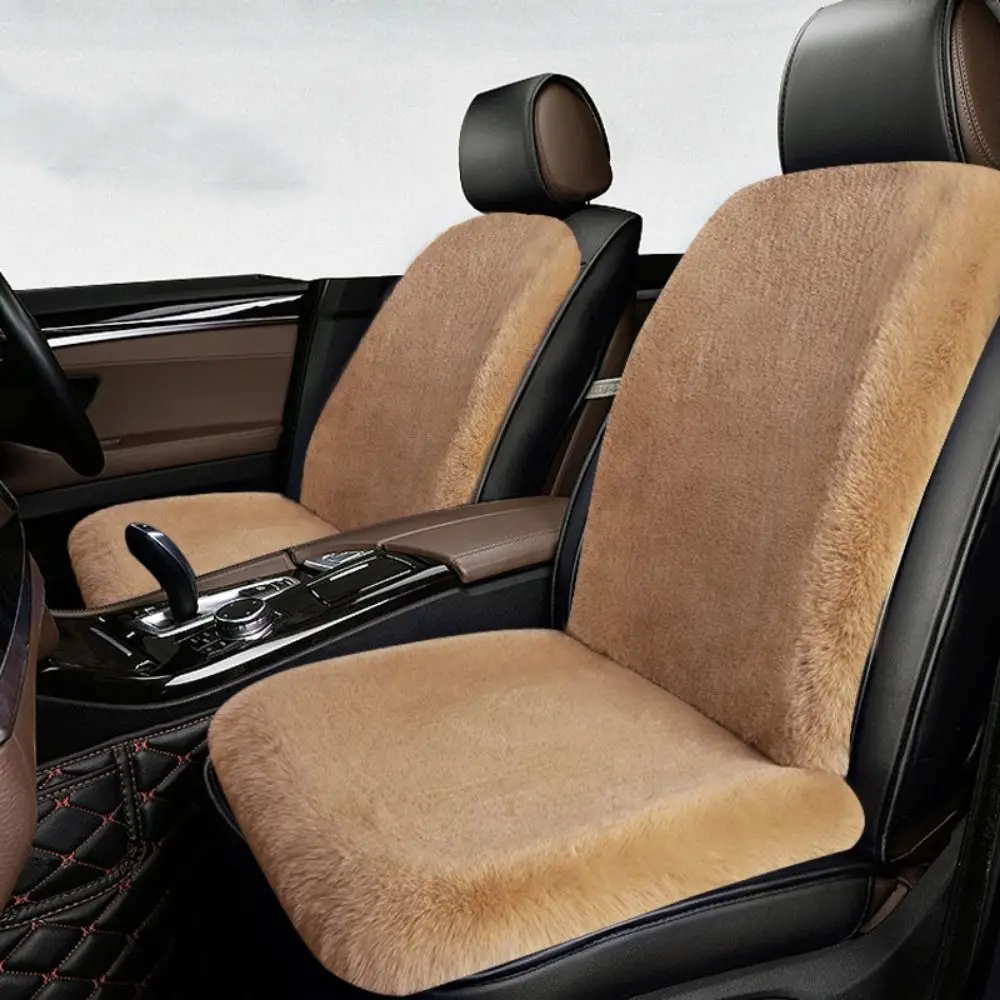 

Warm Plush Car Seat Cushion Thick Breathable Car Seat Cover Pad Fluffy Rabbit Faux Fur Super Soft Car Backrest Autumn and Winter