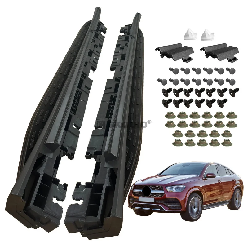 new SKOUIO-AZ-13 Fixed Side Step for   2020-2024 GLE-Class Coupe C167 GLE 53  GLE 63  Foot Pedal Running Board