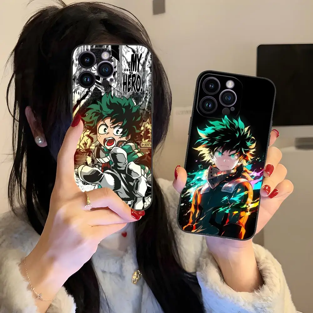 

Чехол для телефона My Hero Academia Izuku Deku для iPhone 17, 16, 15, 14, 13, 12, 11 X XR XS 8 7 Pro Max Plus Mini Цветной защитный роскошный чехол