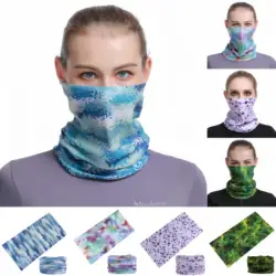 2024 Fashion Light Color Camouflage Face Bandana For Men Women Multifunctional Neck Scarf Bicycle Balaclava Cycling Face Mask