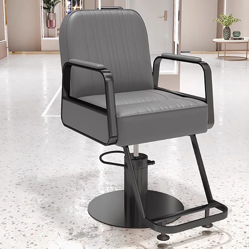 

Salon Aesthetic Barber Chair Cheap Hair Shop Personalized Aesthetic Makeup Chair Swivel Luxury Silla De Barbero Salon Decoration