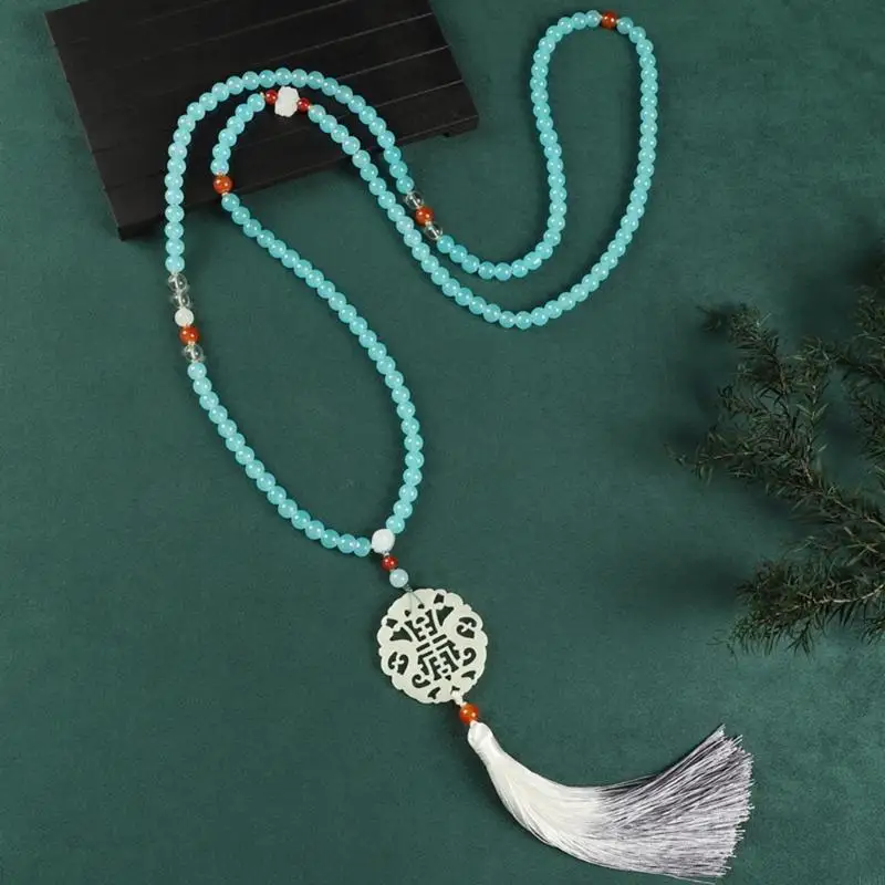  Multi Purpose Beaded Accessory Including Fringe Design and Glass Material for Necklace or Waist Chain Wear