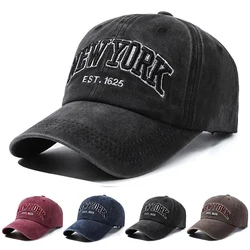 Fashion NEW YORK Embroidery Baseball Caps Outdoor Casual Adult Sun Hats Hip Hop Hat Sports Golf Caps Water Wash Snapback Hats