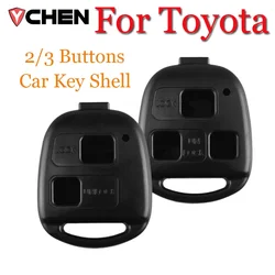 For Toyota Land Cruiser YARIS CAMRY RAV4 Corolla PRADO Prado Tarago Avensis FJ Lexus Remote Car Key Fob Shell Case 2/3 Buttons