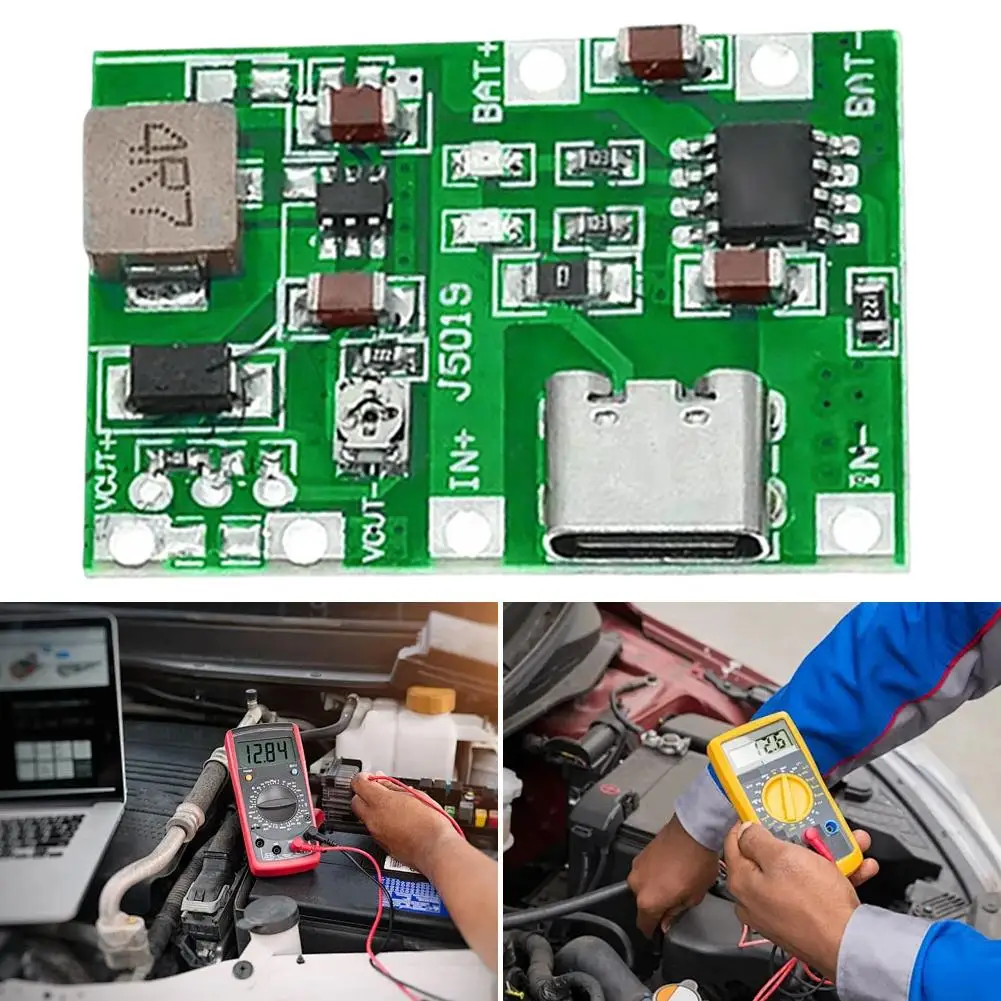 18650 Batteria al litio Ricarica Micro USB/TIPO C 3.7V 4.2V Scheda caricabatteria DC-DC Step Up Boost Modulo