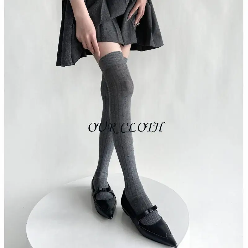 النساء مضلع فوق الجوارب الطويلة الحذاء الجوارب بلوك جوارب عالية أنبوب الحذاء جورب Y1AC #4