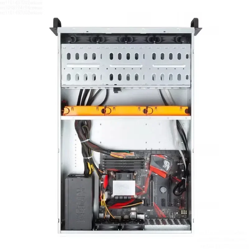 4U Industrial Rack Mount Case 480MM Depth Support 15HDD Storage Server Chassis IPFS Server Max Install 12x13 inch Motherobard
