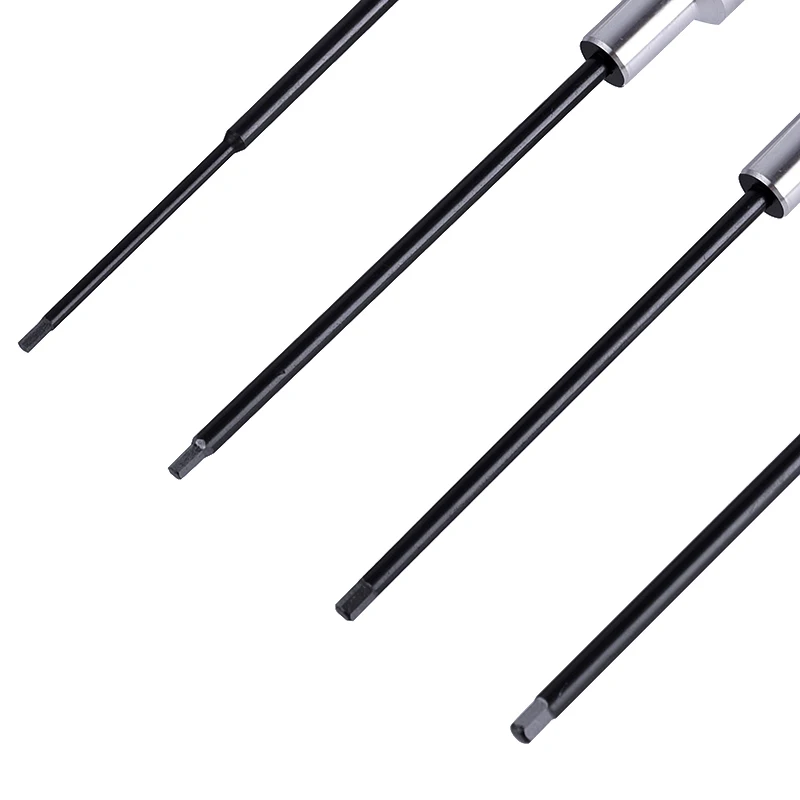 Präzisions-Sechskantschraubendreher-Set, 1,5 mm, 2,0 mm, 2,5 mm, 3,0 mm, 4 Stück, schwarz, mit hohlem, rundem Griff, für RC-Auto-Modellteile. – Detail 2