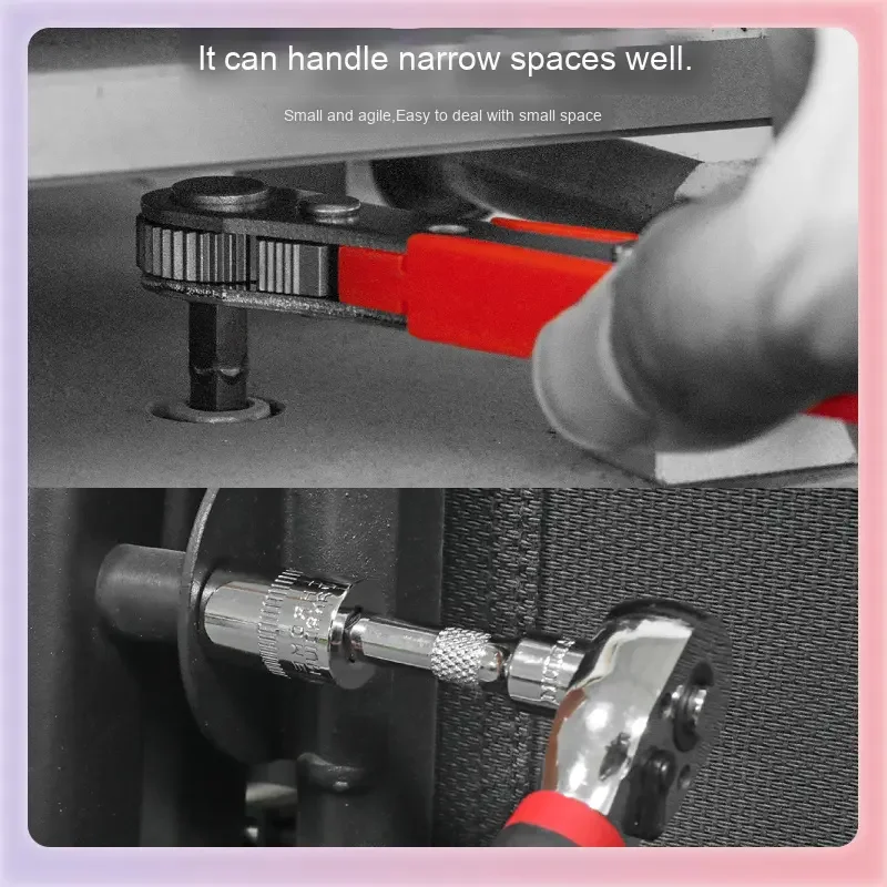 مجموعة مفاتيح ربط احترافية مقاس 1/4 بوصة مع لقم مفك براغي متعددة الوظائف، مجموعة أدوات إصلاح المنزل #3