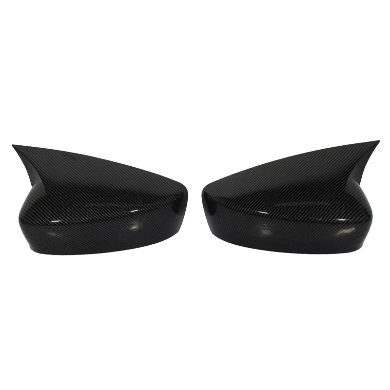 

1Pair Fit For Mazda 3 M3 Axela 2014 -2019 ABS Carbon Fiber Color Door Wing Rearview Mirror Cover Trim